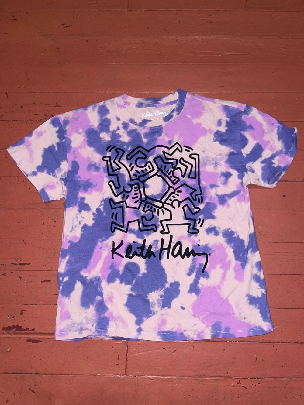 Tie-Dye Graphic Tee - Purple & Blue